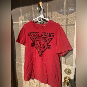 Men’s Guess T-Shirt (Maroon/Red)